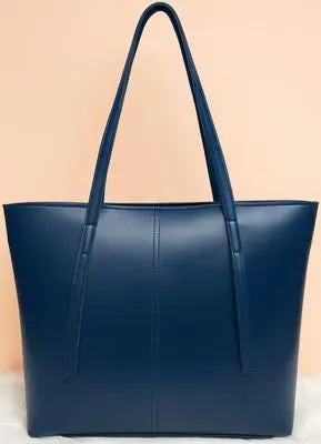 Women's Leather Tote Bag Black Blue Maroon Pink Mustard Beige Brown